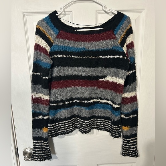 Free People Sweaters - Free People Montmartre knit multicolor wool blend sweater. Size XS.